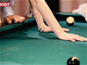 LETSDOEIT - horny teenager pummeled firm on the Pool Table