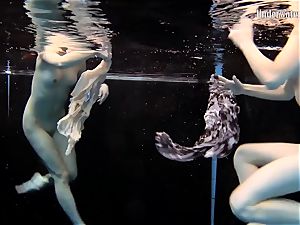 2 girls swim and get naked splendid