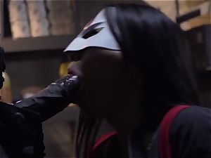 DC Comics xxx porno parody. Katana entices Dedshot an deserted warehouse